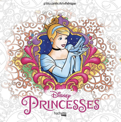 Hachette heroes disney princesses carrés art therapie - kleurboek voor volwassenen
