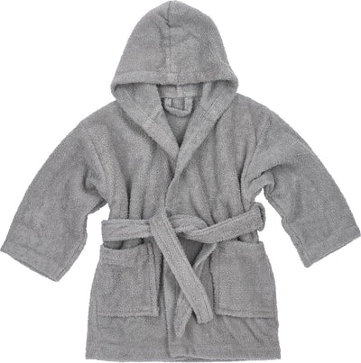 Meyco baby uni badjas - badstof - grey - 98 104