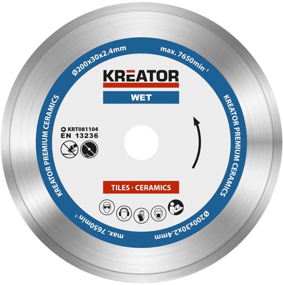 Kreator - accessories - krt081104 - diamantschijf - ø 200mm
