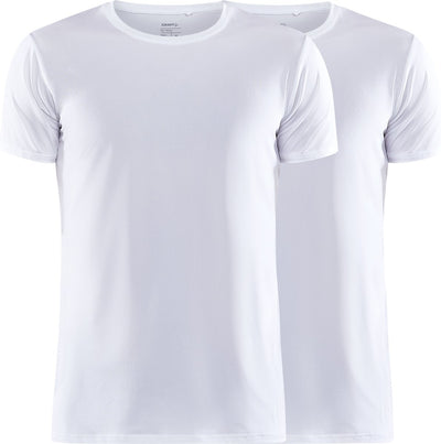 Craft core dry tee multi 2-pack m heren thermoshirt - wit xl