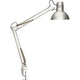 Maul study bureaulamp - metaal - zilver - e27 fitting - tafellamp met klem - zonder lichtbron
