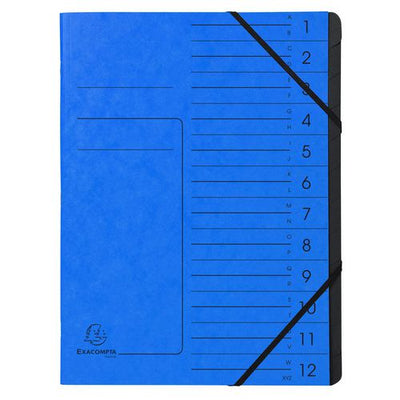 Sorteermap exacompta 541202e a4 blauw