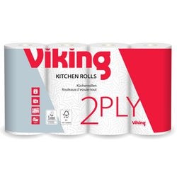Keukenrol viking standard 2-laags wit