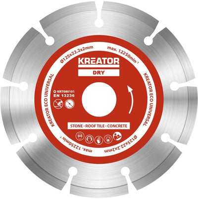 Kreator - accessories - krt080101 - diamantschijf eco - ø 125mm - 3 st.