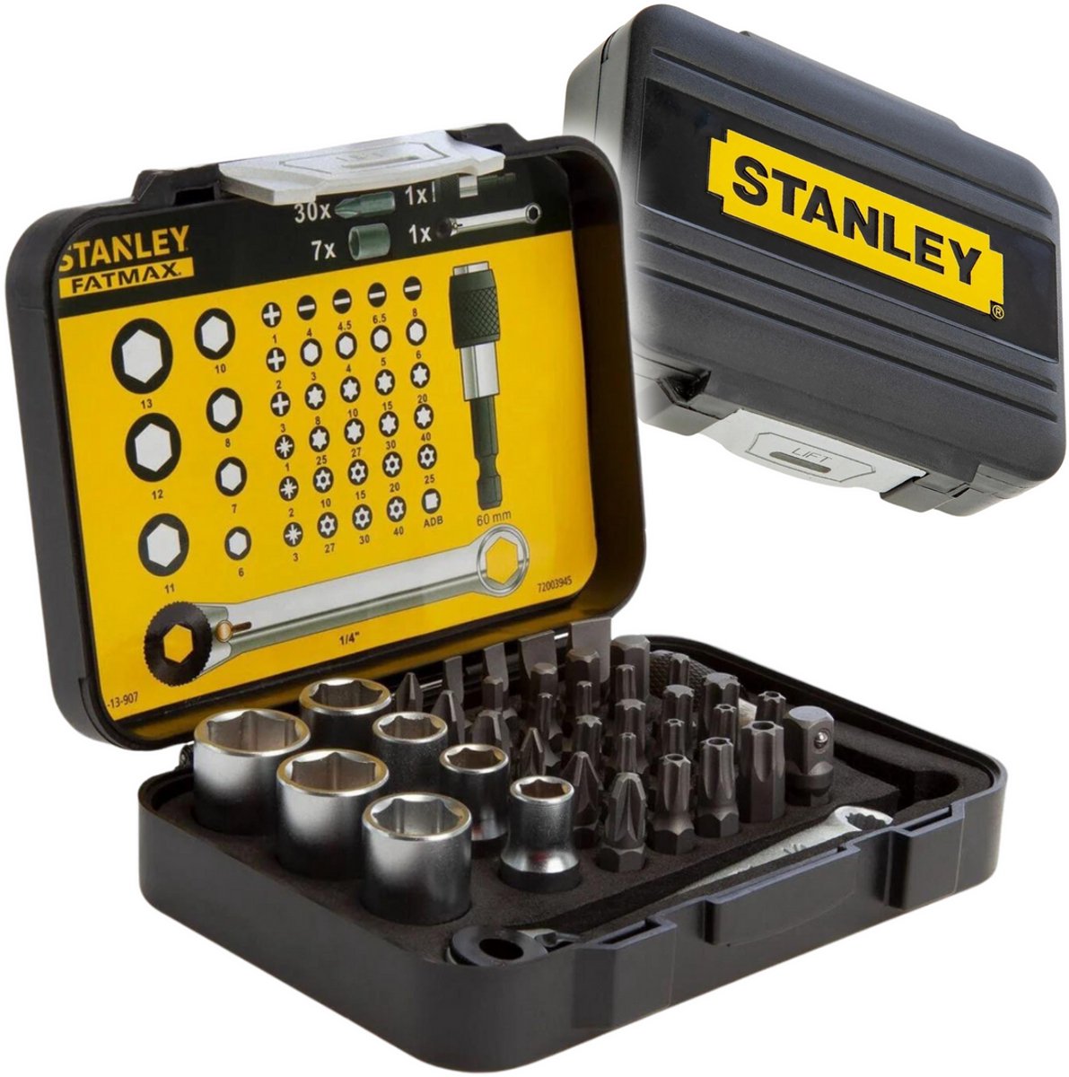 Stanley bitset expert pro 1 4 - ringsteeksleutel (40 delig)