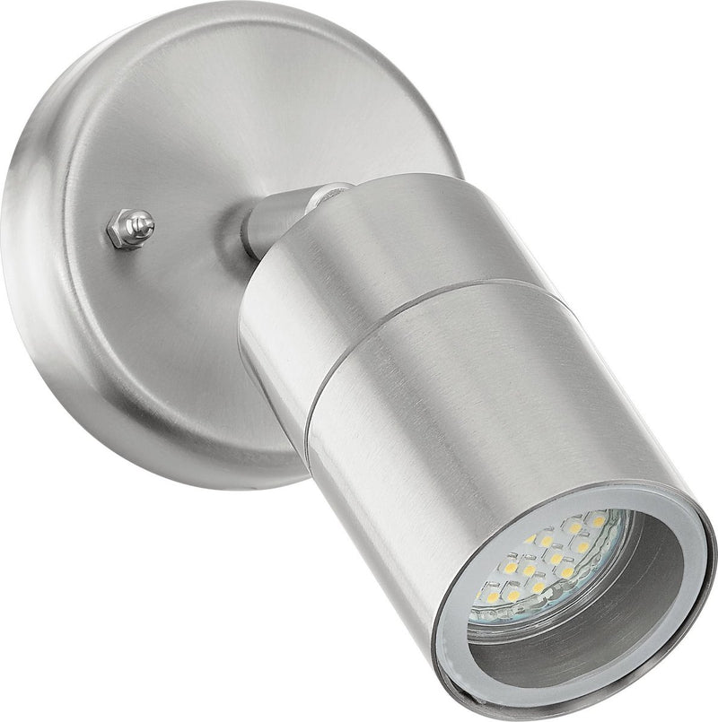 Eglo stockholm 1 - buitenverlichting - wandlamp - 1 lichts - led - rvs - helder