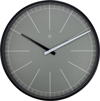 Nextime nxt gray – wandklok – 40 cm – metaal – grijs