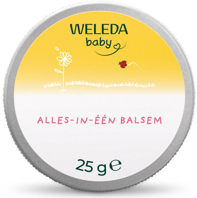 Weleda alles-in-één baby balsem - calendula - voedt beschermt de gevoelige babyhuid - 100% natuurlijke ingrediënten - 25g