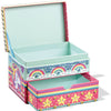 Totum unicorn sieraden doosje versieren - speelgoed meisjes knutselen cadeau tip - mozaïek 15 x 10 x 10 cm cadeau tip meisjes en jongens vanaf 3 jaar