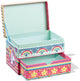 Totum unicorn sieraden doosje versieren - speelgoed meisjes knutselen cadeau tip - mozaïek 15 x 10 x 10 cm cadeau tip meisjes en jongens vanaf 3 jaar