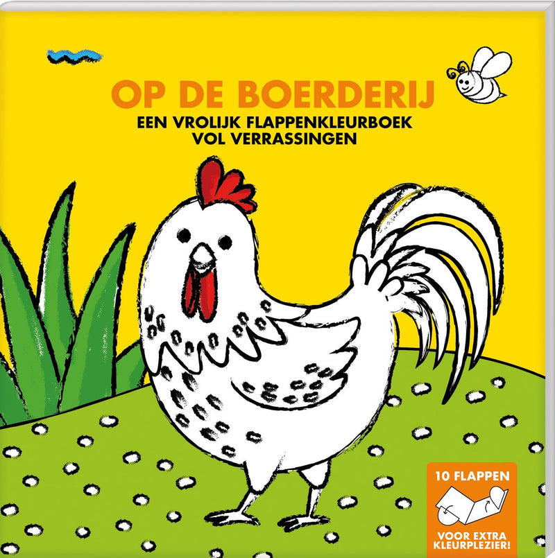 Interstat flappenkleurboek - op de boerderij