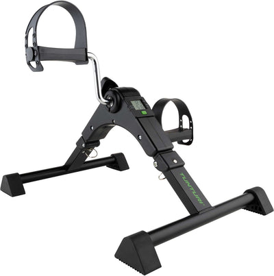 Tunturi mini bike stoelfiets - hometrainer - minibike met instelbare weerstand - fietstrainer magnetisch geremd - bureaufiets - zwart