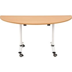 Fliptop tafel sodematub fthv3168d-l800 halfrond beuken