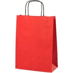 Papieren zak s rood 8,7 l 240x110x330 mm