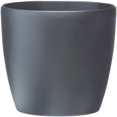 Elho brussels rond wielen 47 - grote bloempot voor binnen - 100% gerecycled plastic - ø 46.5 x h 43.5 cm - antraciet
