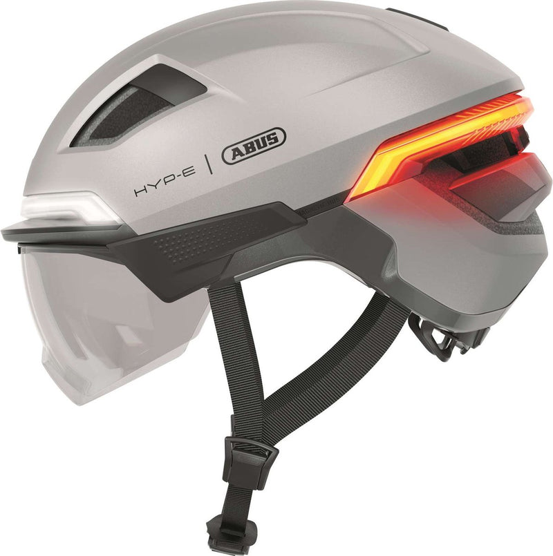 Abus fietshelm hyp-e bl.ace gleam silver s - 51-55 cm - zilver - geschikt voor gebruik op speed pedelecs - elektrische fietsen - snorfietsen - nta-8776 685 g s