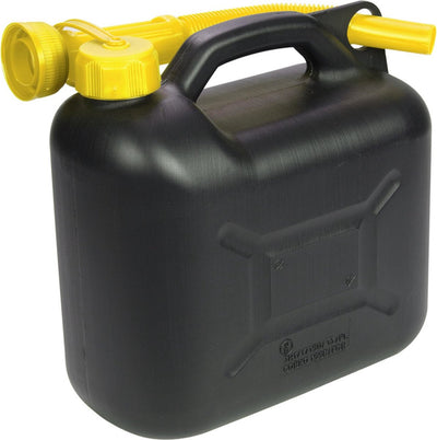 Lifetime 5l kunststof jerrycan - un-gekeurd - zwart rood - adr geschikt