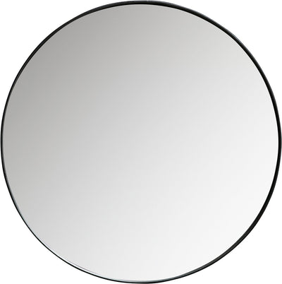 Woood doutzen spiegel - metaal - zwart - 80x80x5