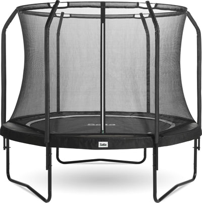Salta premium black edition - trampoline met veiligheidsnet - ø 213 cm - zwart
