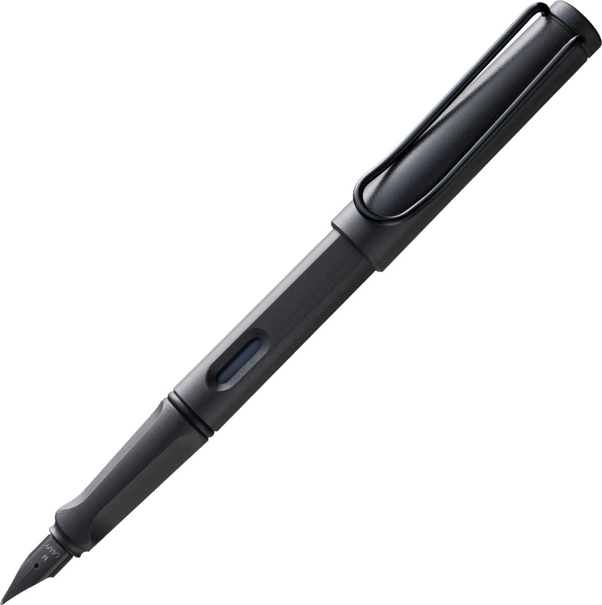 Lamy safari umbra vulpen - met ergonomische grip zwarte stalen penpunt in schrijfdikte ef – duurzame asa-kunststof - inclusief t 10 inktpatroon in blauw