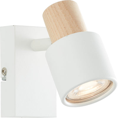 Brilliant pini - wandlamp - gu10 max 1x10w - wit hout