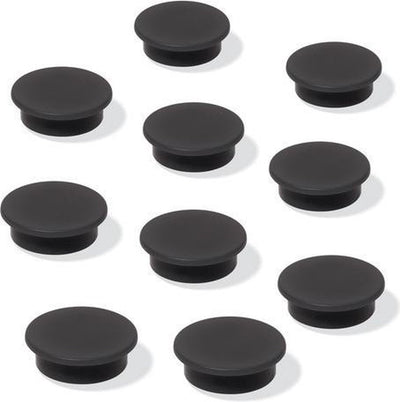 Sigel magneten - meet up - voor whiteboard - 25mm - 10 stuks - zwart - si-mu196