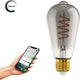 Eglo connect.z smart led lamp -e27 - ø 6,4 cm - smoke - rookglas - 2000k - dimbaar - zigbee