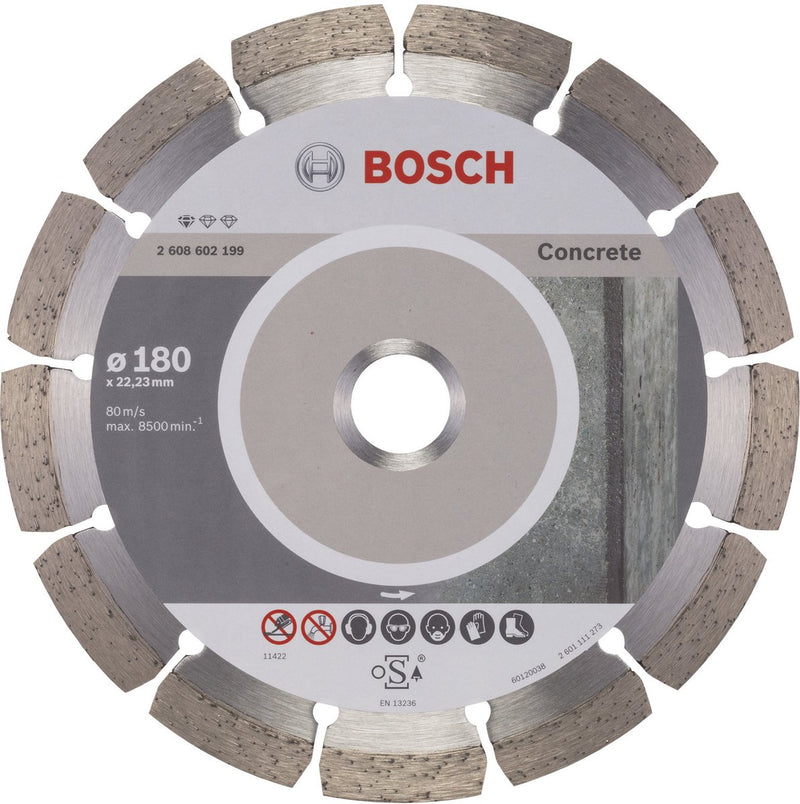 Bosch - diamantdoorslijpschijf standard for concrete 180 x 22,23 x 2 x 10 mm