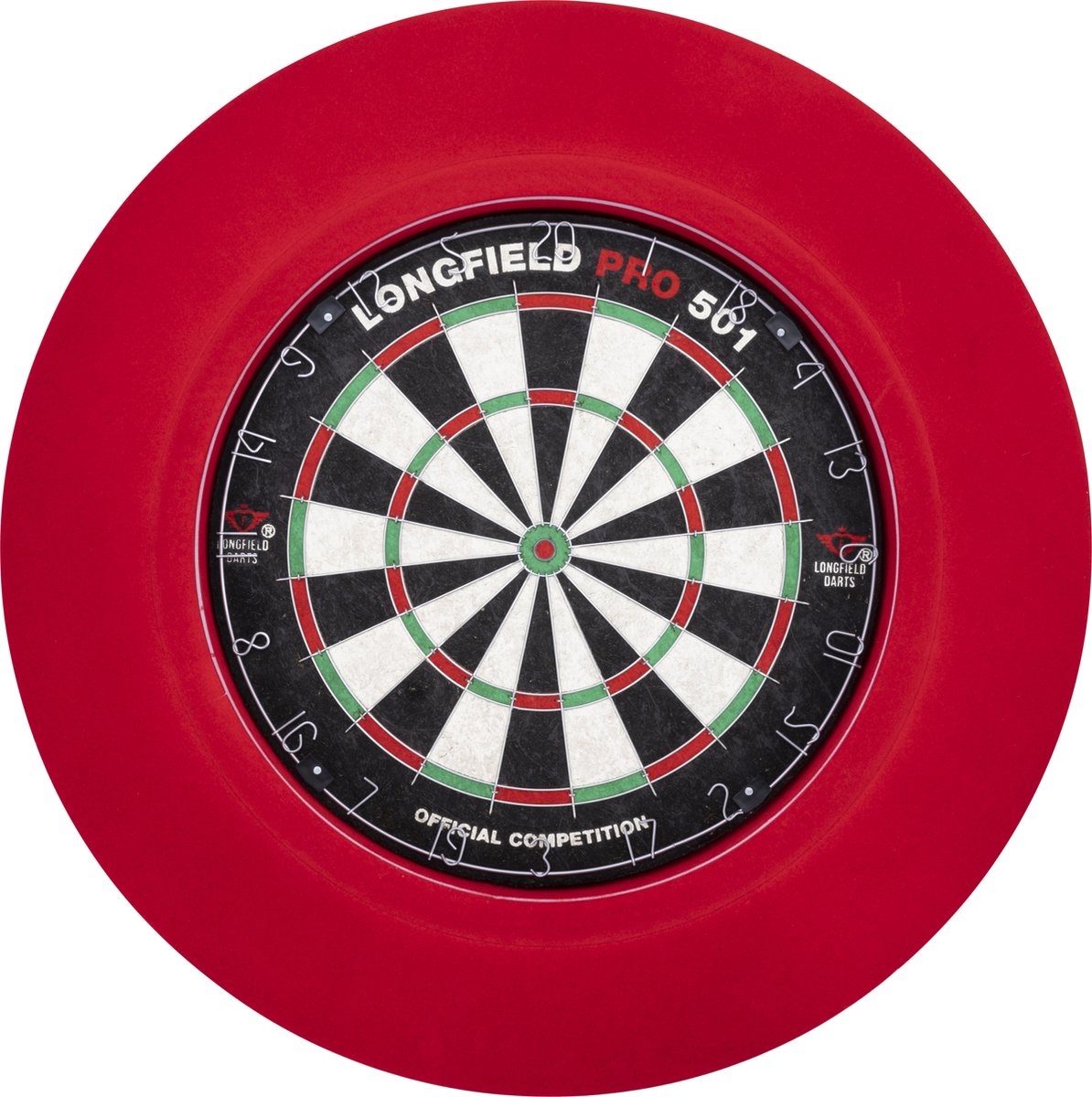 Engelhart led dartbord surround rood – dartbord verlichting met 90 leds – 3 cm dikke beschermring – muurbescherming voor darten – longfield