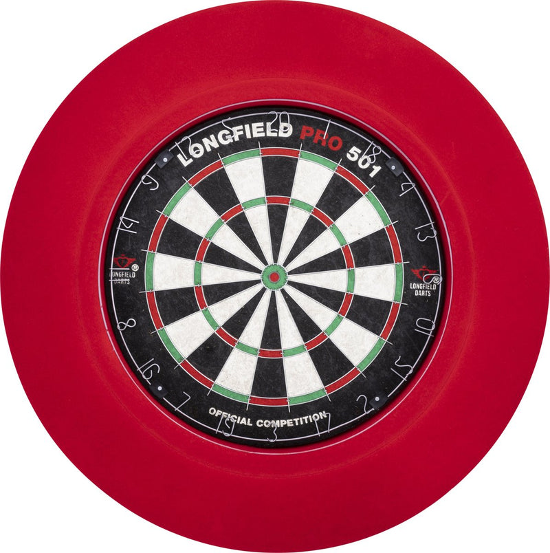 Engelhart led dartbord surround rood – dartbord verlichting met 90 leds – 3 cm dikke beschermring – muurbescherming voor darten – longfield