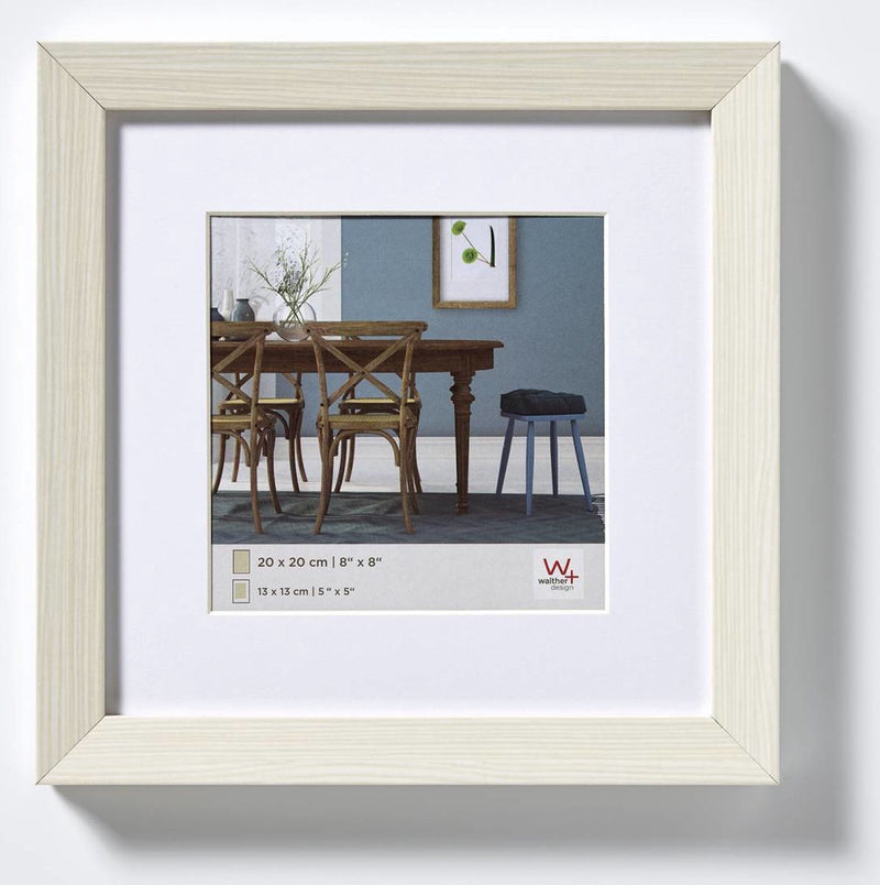 Walther fiorito - mdf houten lijst - fotoformaat 20x20 cm - wit