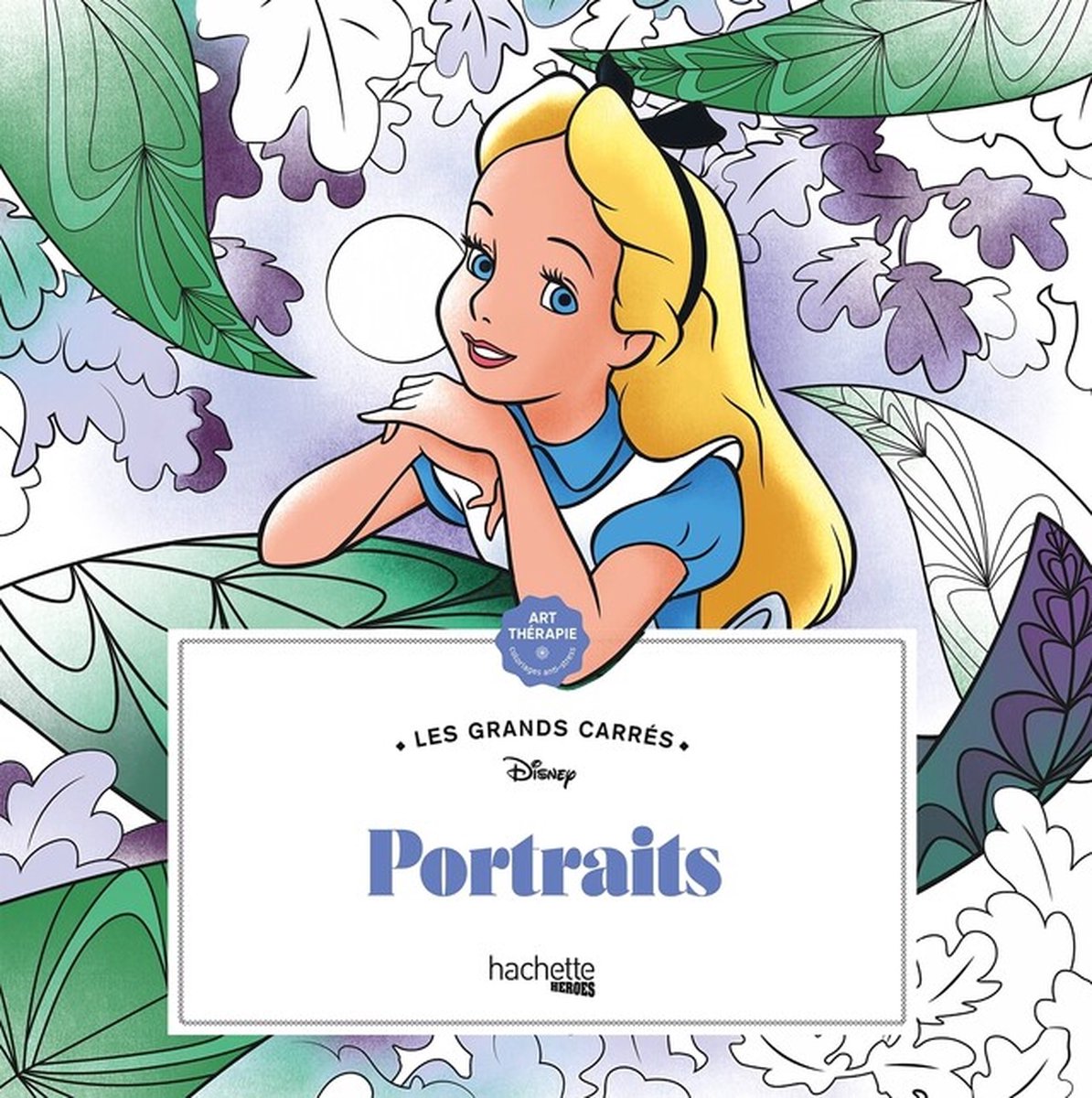 Hachette heroes les grands carrés disney portraits - hachette - kleurboek voor volwassenen
