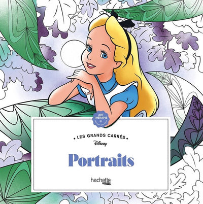 Hachette heroes les grands carrés disney portraits - hachette - kleurboek voor volwassenen