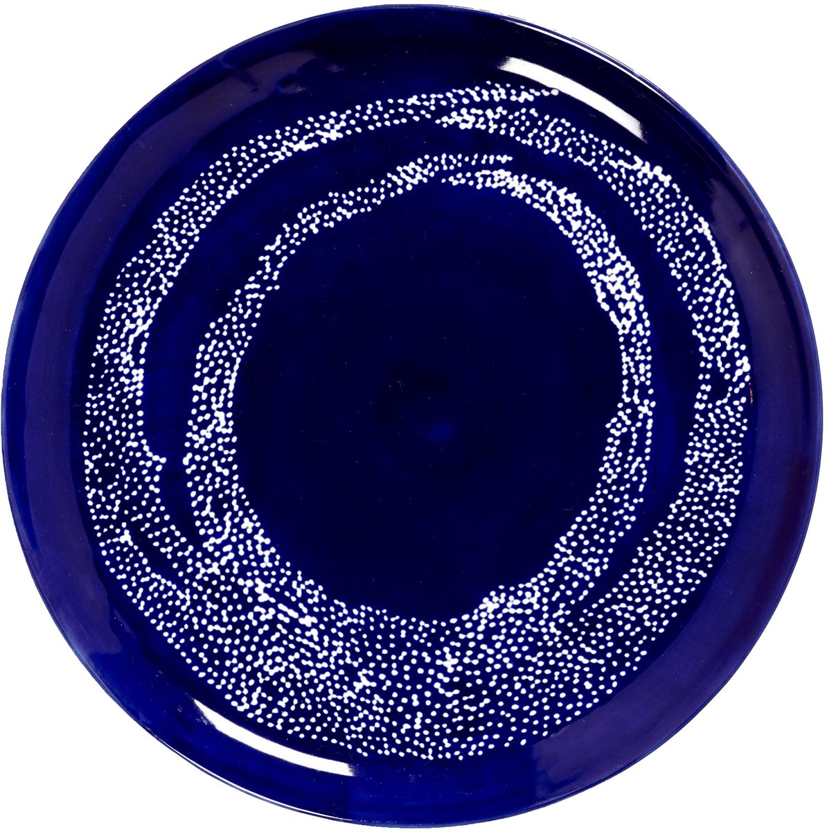 Serax - ottolenghi feast - bord l - donkerblauw wit - 26 ø - 2 stuks