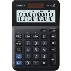 Rekenmachine casio ms-20f zwart 12 cijfers