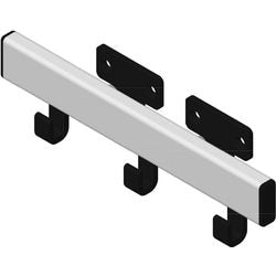 Vepa bins wandkapstok 31184095 aluminium, nylon zilver