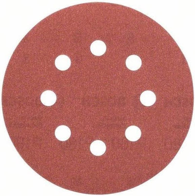 Bosch 5-delige schuurbladset voor excenterschuurmachines 125 mm - korrel 180