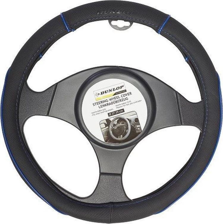 Dunlop stuurhoes - universeel - pu - zwart blauw - ø37-39 cm