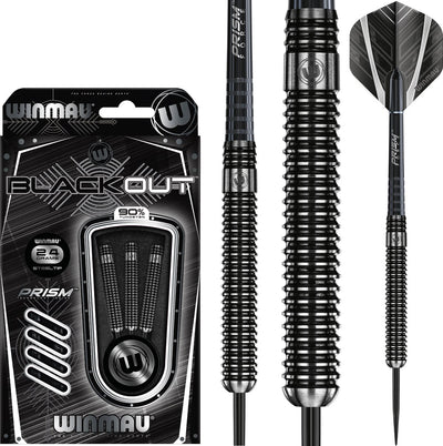 Winmau blackout 1 90% - dartpijlen