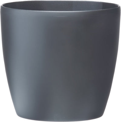 Elho brussels rond 25 - bloempot voor binnen - 100% gerecycled plastic - ø 24.3 x h 23.2 cm - antraciet