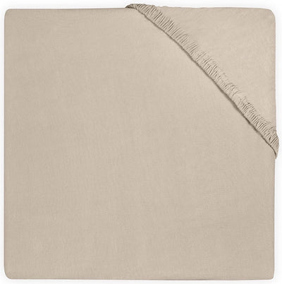 Jollein - baby hoeslaken ledikant jersey (nougat) - katoen - 60x120cm