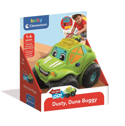 Clementoni baby pull back buggy met geluid