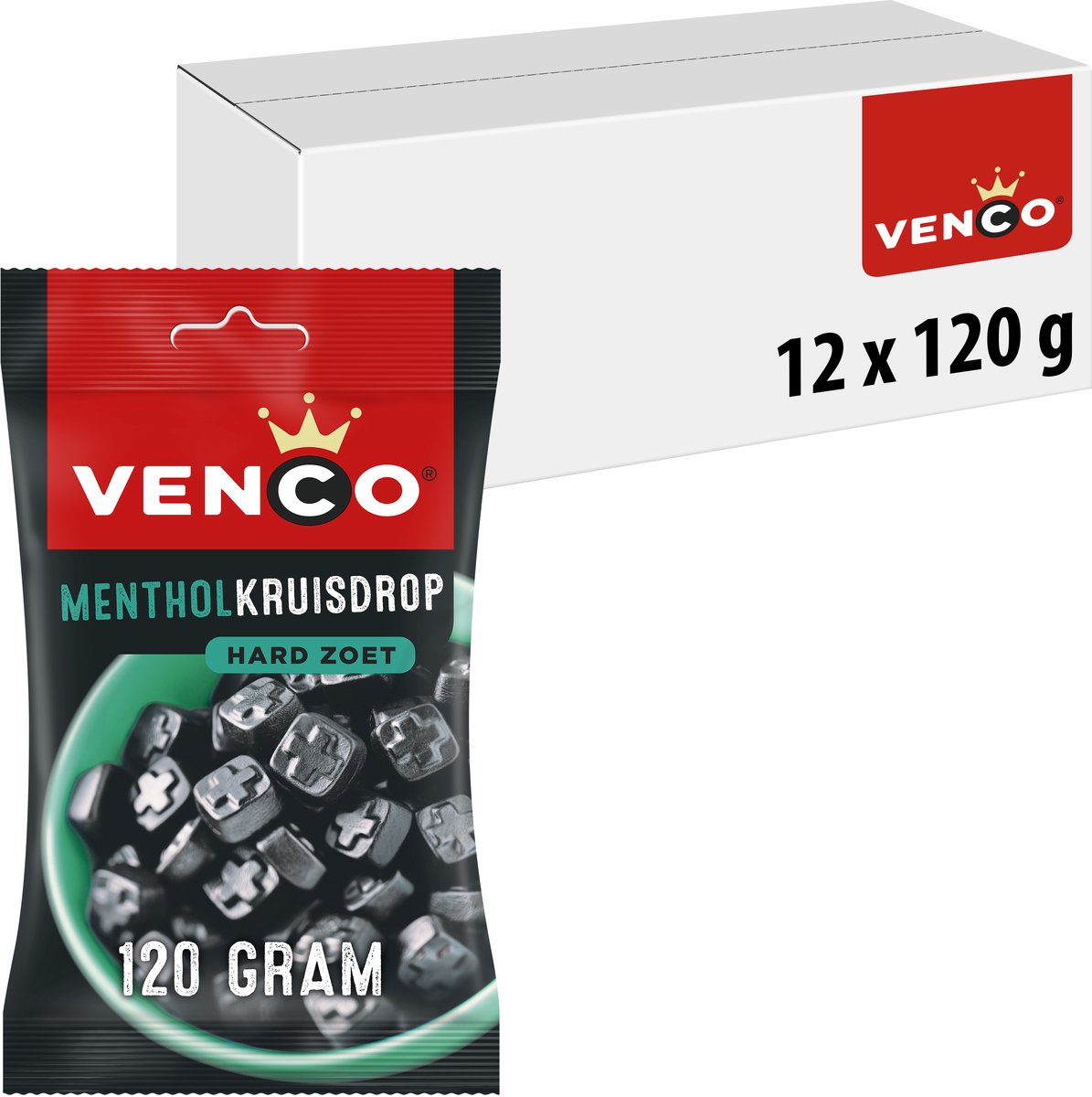 Venco menthol kruisdrop (12x120gr)