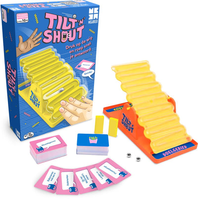 Megableu tilt 'n' shout - spannend familiespel - bordspel voor jong oud - 2 of meer spelers - ideaal voor spelletjesavond