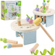 Classic world houten hamerbank educatief speelgoed - wortels slaan.