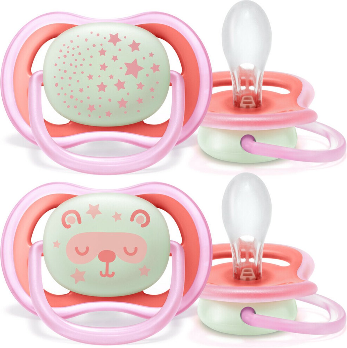 Philips avent - ultra air night - 6 18 maanden - 2 stuks - blauw - scf376 20