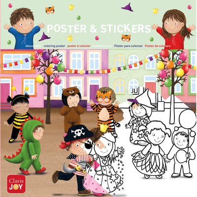 Clavis joy kleurposter luuk en lotje. het is carnaval