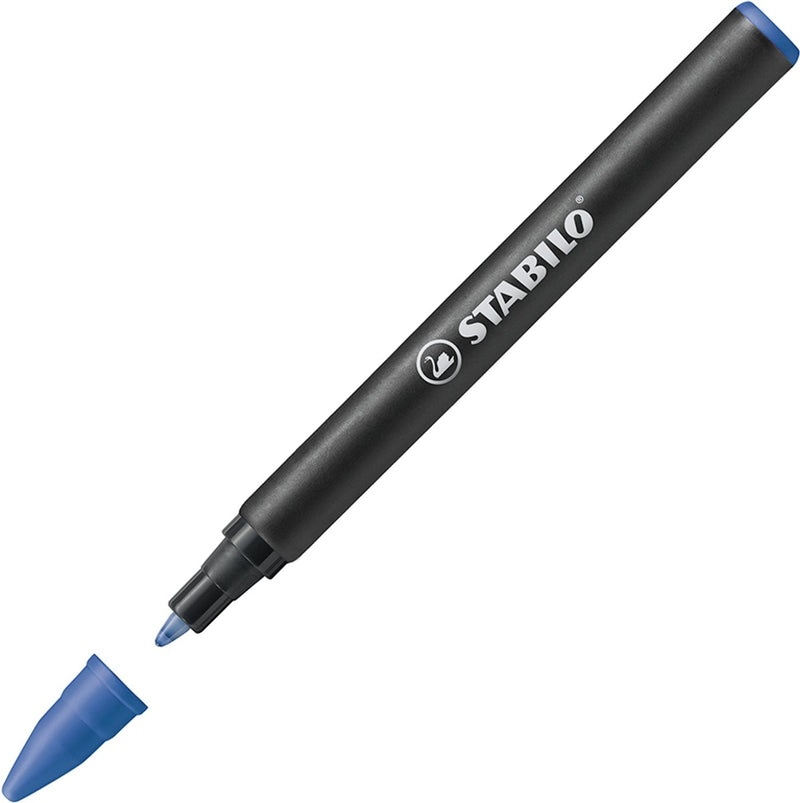 Stabilo easyoriginal - penvulling 0,5 mm medium - blauw - blister 6 stuks