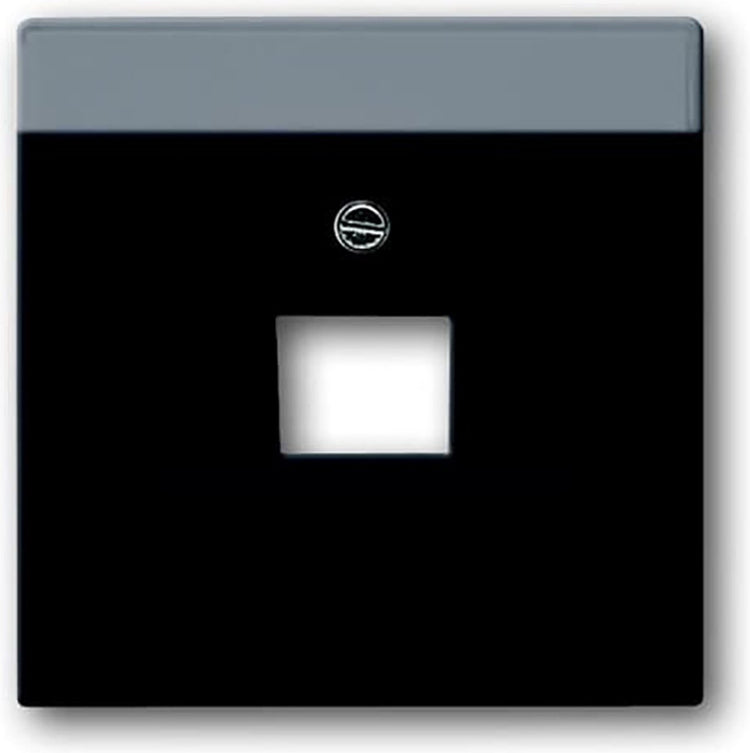 Busch-jaeger busch jaeger future linear afdekplaat 1xrj45 rj11 mat zwart 1803-885