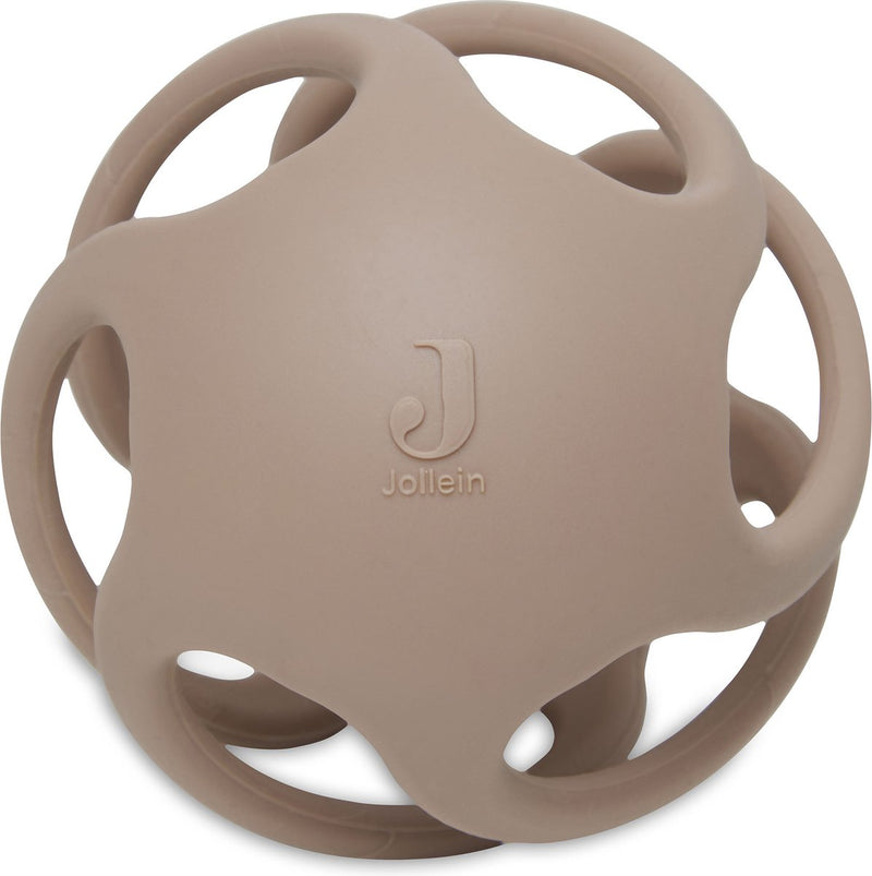 Jollein - bijtring bal siliconen ø 9,5cm - bijtringen baby - biscuit
